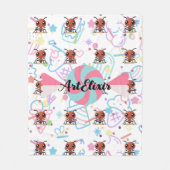 Ant Sweet Pastel Color Print Fleecedecke (Vorderseite)