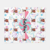Ant Sweet Pastel Color Print Fleecedecke (Vorderseite (Horizontal))