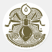 Ant Totem Runder Aufkleber (Vorderseite)