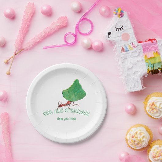 Ant trage große Blätter - Sie sind stärker Pappteller (Party)