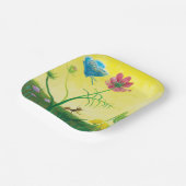 Ant und Schmetterling auf einer Sommerwiese Illust Pappteller (Gewinkelt)