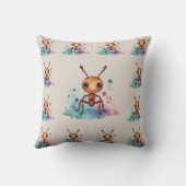 Ant Watercolor Pattern Kissen (Rückseite)