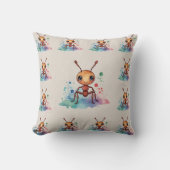 Ant Watercolor Pattern Kissen (Vorderseite)