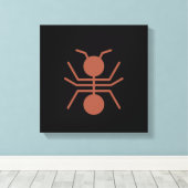 Ant Wrapped Canvas Leinwanddruck (Insitu (Holzboden))