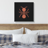 Ant Wrapped Canvas Leinwanddruck (Insitu (Schlafzimmer))