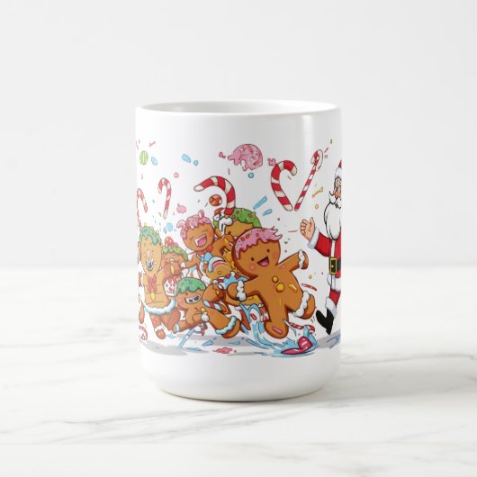 anta and Gingerbread Dance Christmas Mug Kaffeetasse (Mittel)