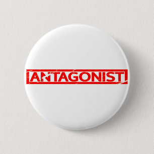 Antagonistische Briefmarke Button