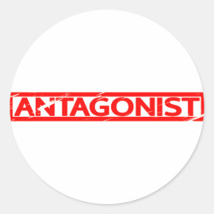 Antagonistische Briefmarke Runder Aufkleber