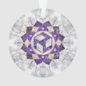Antahkarana in Lotus Mandala- Amethyst und Pearl Ornament (Rückseite)