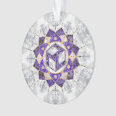 Antahkarana in Lotus Mandala- Amethyst und Pearl Ornament (Vorderseite)