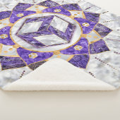 Antahkarana in Lotus Mandala- Amethyst und Pearl Sherpadecke (3/4)