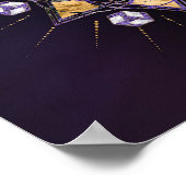 Antahkarana in Sacred Geometry Ornament Poster (Ecke)