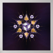 Antahkarana in Sacred Geometry Ornament Poster (Vorne)
