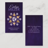 Antahkarana, Ornament der Heiligen Geometrie Visitenkarte (Vorne/Hinten)