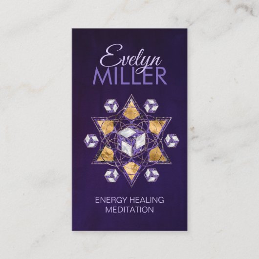 Antahkarana, Ornament der Heiligen Geometrie Visitenkarte (Vorderseite)