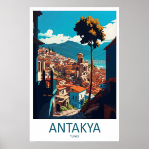 Antakya Vintage Reiseposter Ski Nationalpark Poster