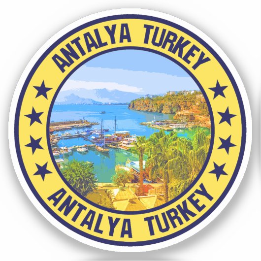 Antalya Aufkleber (Vorderseite)