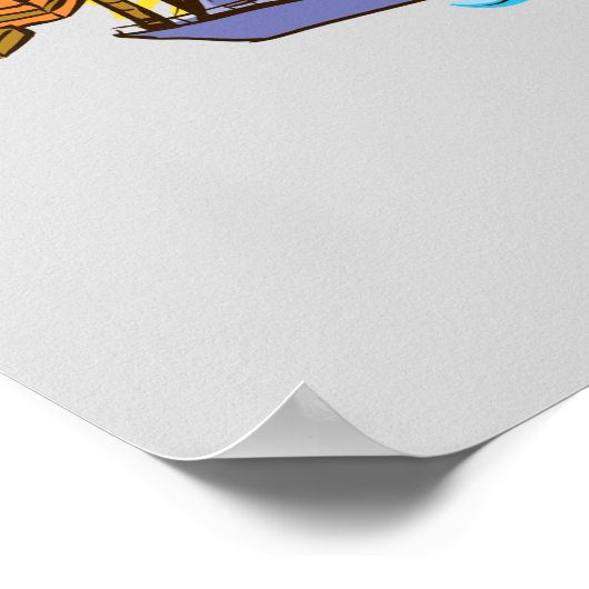 Antalya, die berühmte Stadt der Türkei Poster (Ecke)