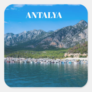 Antalya in der Türkei Quadratischer Aufkleber