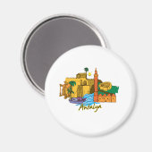 Antalya Reise-Urlaub image.png Magnet (Vorderseite/Rückseite)