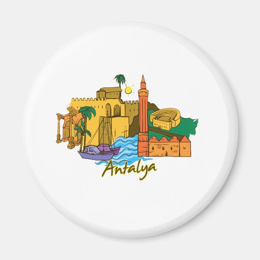 Antalya Reise-Urlaub image.png Magnet (Vorne)