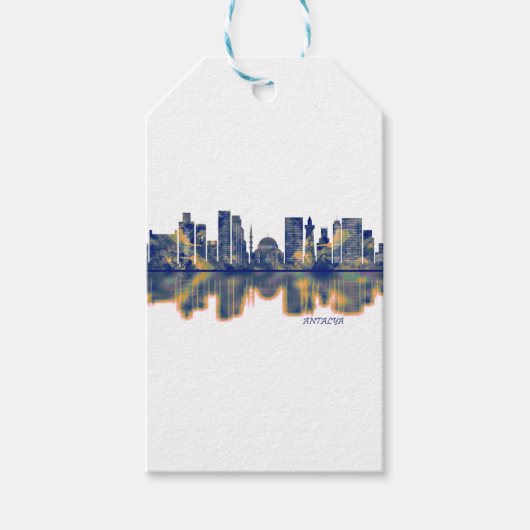 Antalya Skyline Geschenkanhänger (Vorderseite)