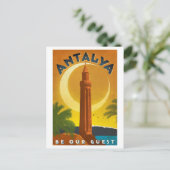 Antalya Sommer, Türkei, Mittelmeer, Vintag Postkarte (Stehend Vorderseite)