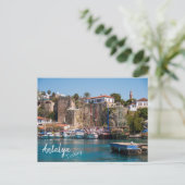 Antalya, Türkei: Altstadt Marina Postkarte (Stehend Vorderseite)
