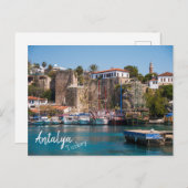Antalya, Türkei: Altstadt Marina Postkarte (Vorne/Hinten)