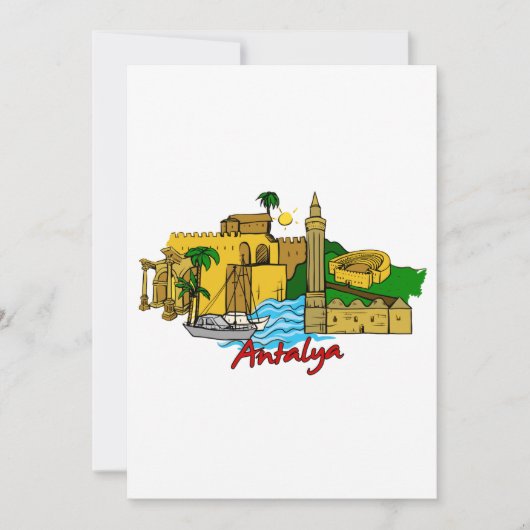Antalya - Türkei Einladung (Vorderseite)