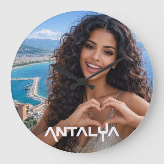 ANTALYA - TÜRKEI GROßE WANDUHR (Vorderseite)