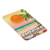 Antalya Türkei Strand Reiseplakat Magnet (Rechte Seite)