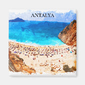 Antalya Turkey Beach Vacation Magnet (Vorne)