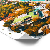 Antalya Turkey Illustration Poster (Ecke)