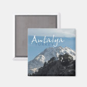 Antalya Turkey Mountain Scene Kühlschrankmagnet (Vorderseite/Rückseite)