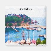 Antalya Turkey Panorama View Magnet (Vorne)