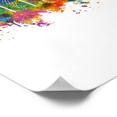 Antalya Turkey Skyline Poster (Ecke)