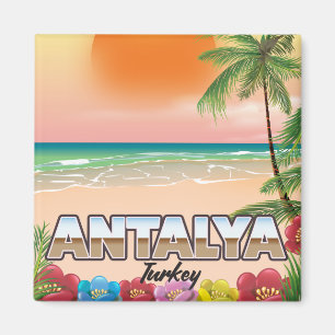 Antalya Turkey Strandposter drucken Magnet
