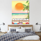 Antalya Turkey Strandposter Leinwanddruck (Insitu (Schlafzimmer))
