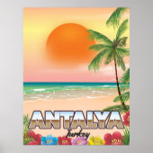 Antalya Turkey Strandposter Poster (Vorne)