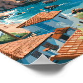 Antalya Turkey Travel Poster (Ecke)