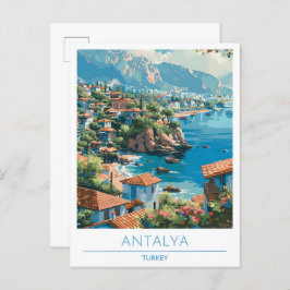 Antalya Turkey Travel Postkarte