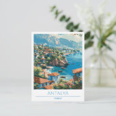 Antalya Turkey Travel Postkarte (Stehend Vorderseite)