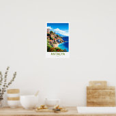 Antalya Turkey Travel Print Poster (Küche)