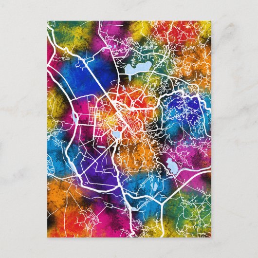 Antananarivo Madagascar Karte (Vorderseite)