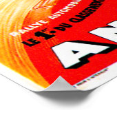 Antar Gas ~ Vintages Auto Road Race Ad Poster (Ecke)