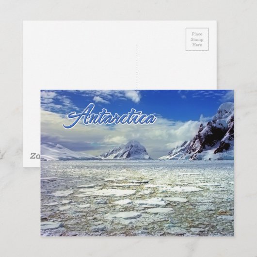 Antarcrica Postkarte (Vorne/Hinten)