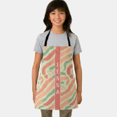 Antarctic Scanner Worm Pastel farbiges Muster Schürze (Insitu)