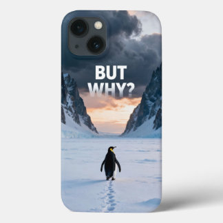 Antarctic Solitude: Penguin "But Why?" Quest Art Case-Mate iPhone Hülle