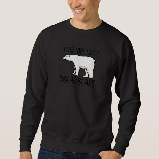 Antarctic Wildlife Cute Polar Bears Wilderness Pre Sweatshirt (Vorderseite)